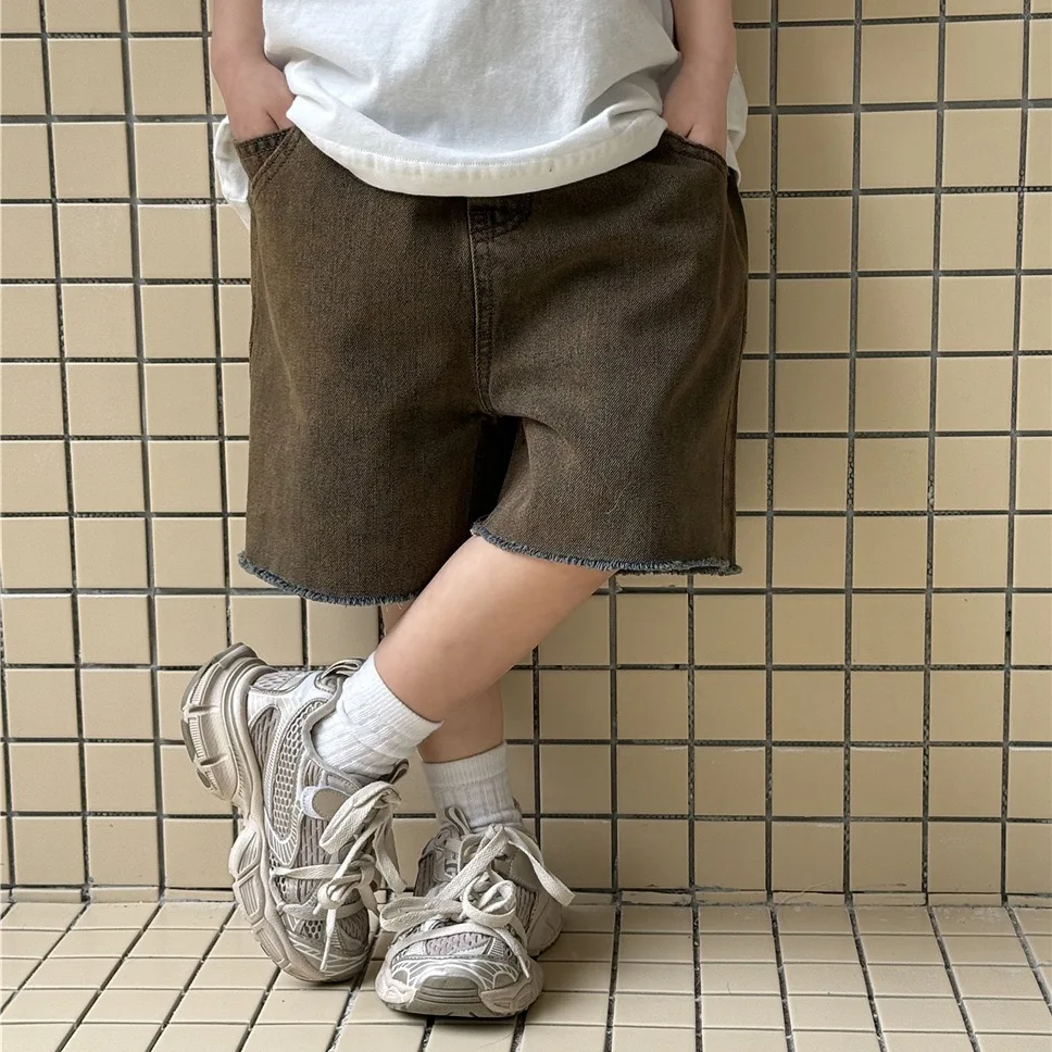 2025 Summer Children's Shorts Retro Trendy Yellow Mud Stained Outdated Hairy Edge Children's Western Style Cowboy Shorts
2025 Summer Children's Shorts Retro Trendy Yellow Mud Stained Outdated Hairy Edge Children's Western Style Cowboy Shorts