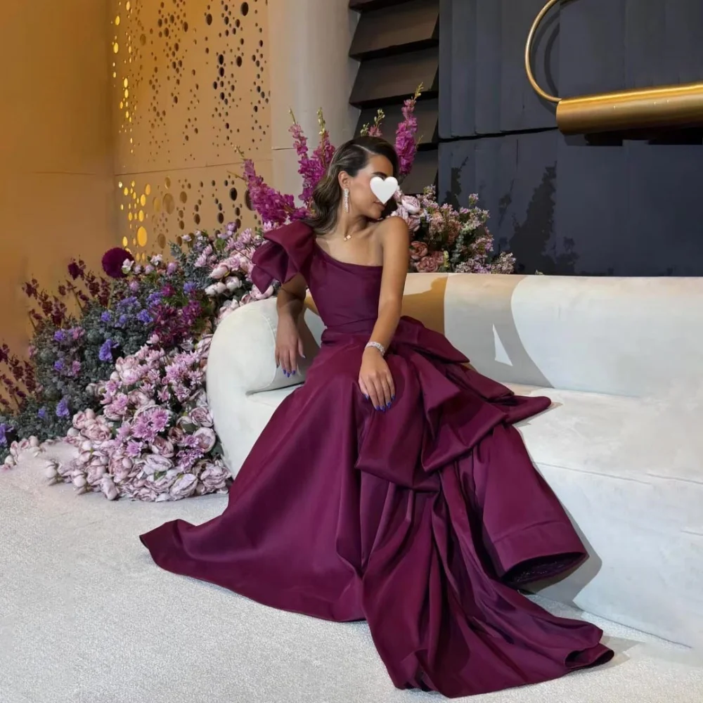 Customized Exquisite One Shoulder Women Prom Dress Sleeveless Charming A-line Zipper Floor Length Party Dress Women Evening Gown
Customized Exquisite One Shoulder Women Prom Dress Sleeveless Charming A-line Zipper Floor Length Party Dress Women Evening Gown