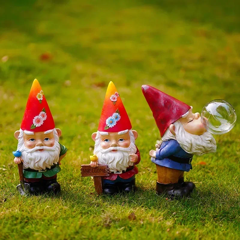 Resin Garden Gnome Ornament Garden Miniatures Statue Decoartion Solar Light Landscape LED Outdoor Courtyard Objects
Resin Garden Gnome Ornament Garden Miniatures Statue Decoartion Solar Light Landscape LED Outdoor Courtyard Objects