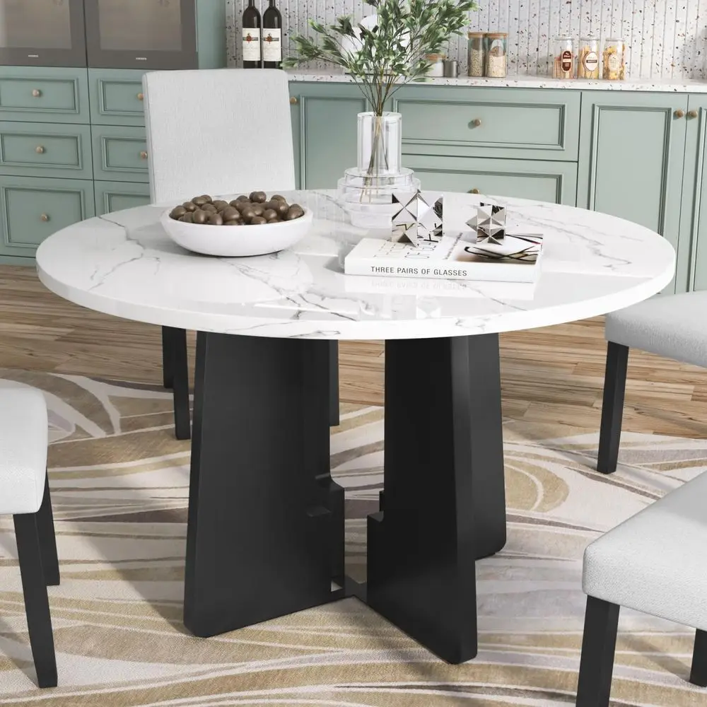 43 Modern Marble Top Round Dining Table for Home, Office, Restaurant Use in White
43 Modern Marble Top Round Dining Table for Home, Office, Restaurant Use in White