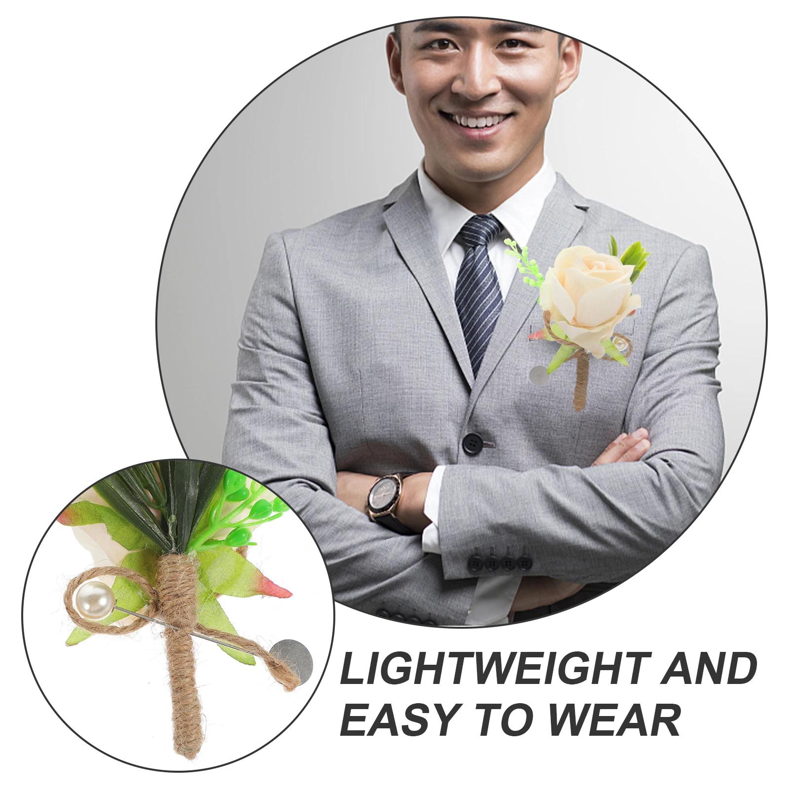 4Pcs Simulated Flower Boutonniere Elegant Wedding Groom Corsage Artificial Flower Decoration for Suit Tie Hat Accessory
4Pcs Simulated Flower Boutonniere Elegant Wedding Groom Corsage Artificial Flower Decoration for Suit Tie Hat Accessory