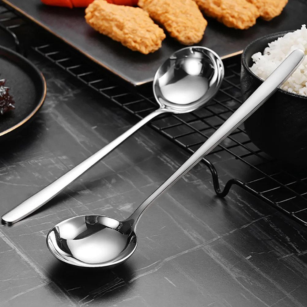 Stainless Steel Spoon Wok Ladle Ladles for Cooking Serving Kitchen Utensils Soup Spoons Large Tools Child
Stainless Steel Spoon Wok Ladle Ladles for Cooking Serving Kitchen Utensils Soup Spoons Large Tools Child