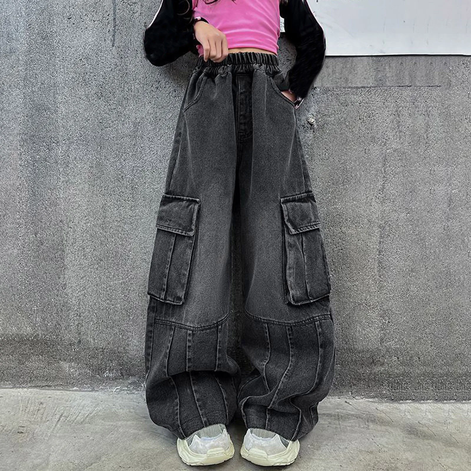 Street Personality Hip-hop Cargo Pants Girls Gothic Style Trendy Cool Jeans for Women 2025 Summer New Vintage Children's Jeans
Street Personality Hip-hop Cargo Pants Girls Gothic Style Trendy Cool Jeans for Women 2025 Summer New Vintage Children's Jeans