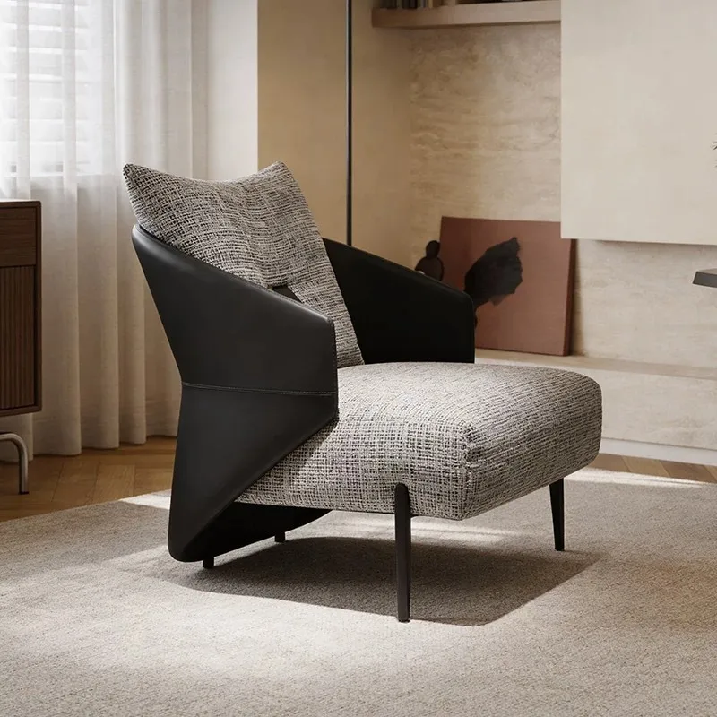Italian minimalist sofa chair living room balcony bedroom designer single chair light luxury
Italian minimalist sofa chair living room balcony bedroom designer single chair light luxury