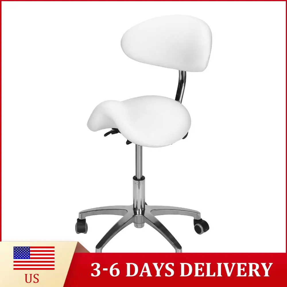 Вращающееся регулируемое кресло-седло на колесиках с поддержкой спины, высота 19.93-21.65 дюймов, для парикмахеров, стоматологов, салонов, тату-салонов
Вращающееся регулируемое кресло-седло на колесиках с поддержкой спины, высота 19.93-21.65 дюймов, для парикмахеров, стоматологов, салонов, тату-салонов