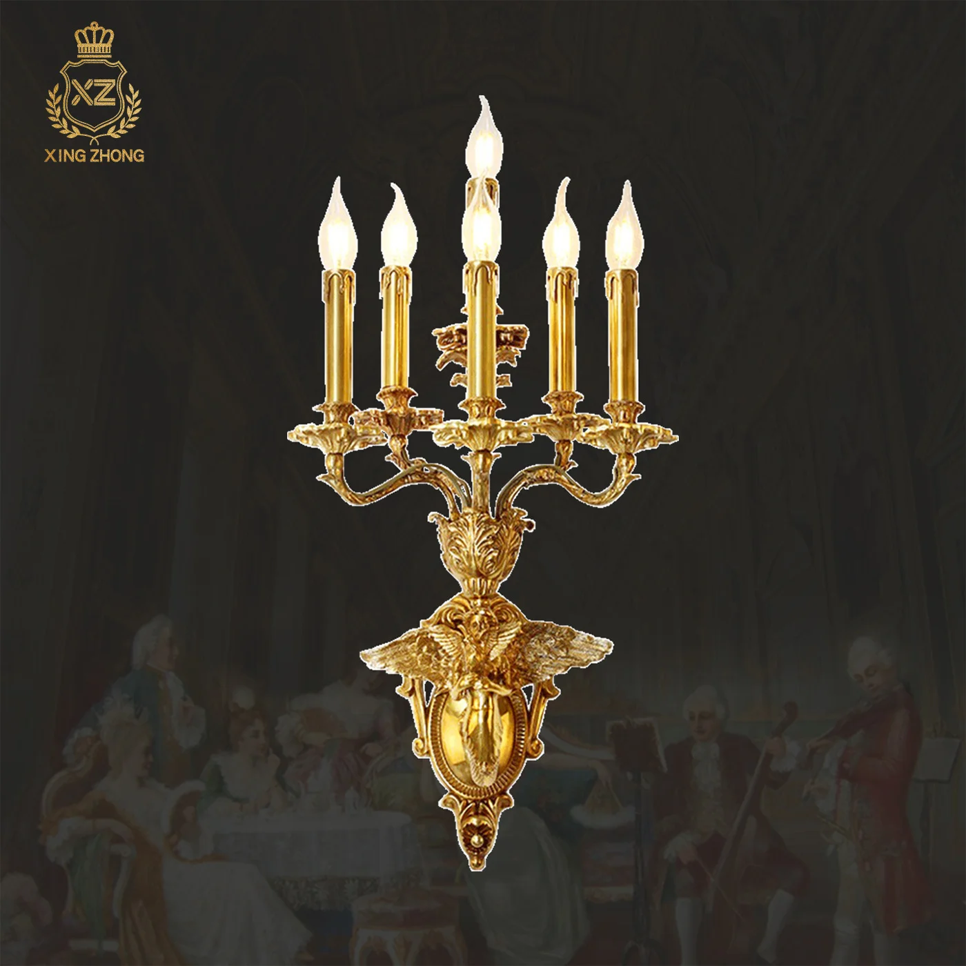 European Royal Retro Duplex Sitting Room Bedroom Dewaxed Copper Wall Lamp Hotel Dining Room Corridor Church Wall Light
European Royal Retro Duplex Sitting Room Bedroom Dewaxed Copper Wall Lamp Hotel Dining Room Corridor Church Wall Light