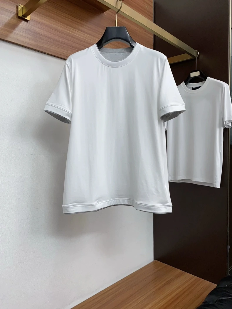 Italian Style Men's round Neck Short Sleeve T-Shirt Comfortable Casual Pure Color Business Casual Versatile Cotton Tee
Italian Style Men's round Neck Short Sleeve T-Shirt Comfortable Casual Pure Color Business Casual Versatile Cotton Tee