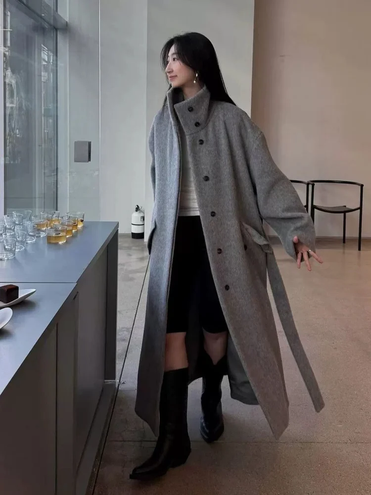 Alpaca Wool Stand Collar Coat Women's Long Tailored Thi High-End Feelings Outerwear Ele Commute Sle Winter Coat
Alpaca Wool Stand Collar Coat Women's Long Tailored Thi High-End Feelings Outerwear Ele Commute Sle Winter Coat