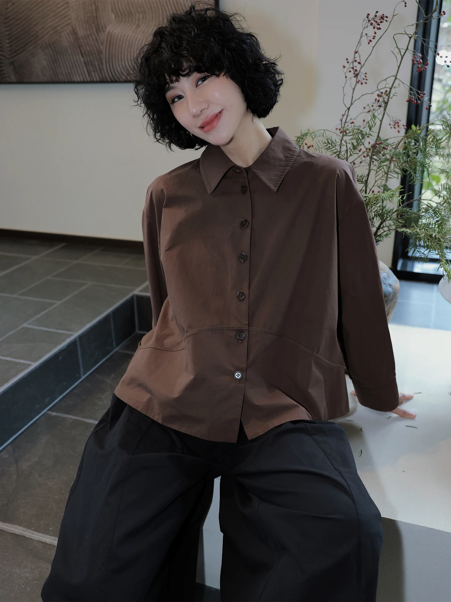 TT Spring New Sle Premium Cotton irt Women's Small Size Faionable Khaki Color Pure Cotton Button up irt
TT Spring New Sle Premium Cotton irt Women's Small Size Faionable Khaki Color Pure Cotton Button up irt