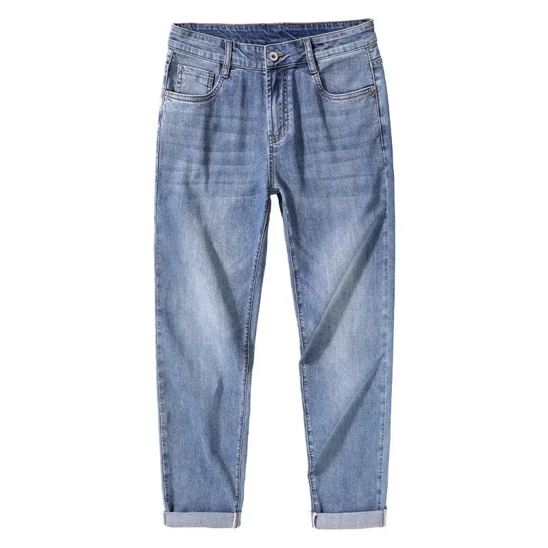 Мужские джинсы Slim Fit: повседневные, эластичные, зимний дизайн, универсальные, удобные, из тонкого денима, молодежный тренд
Мужские джинсы Slim Fit: повседневные, эластичные, зимний дизайн, универсальные, удобные, из тонкого денима, молодежный тренд