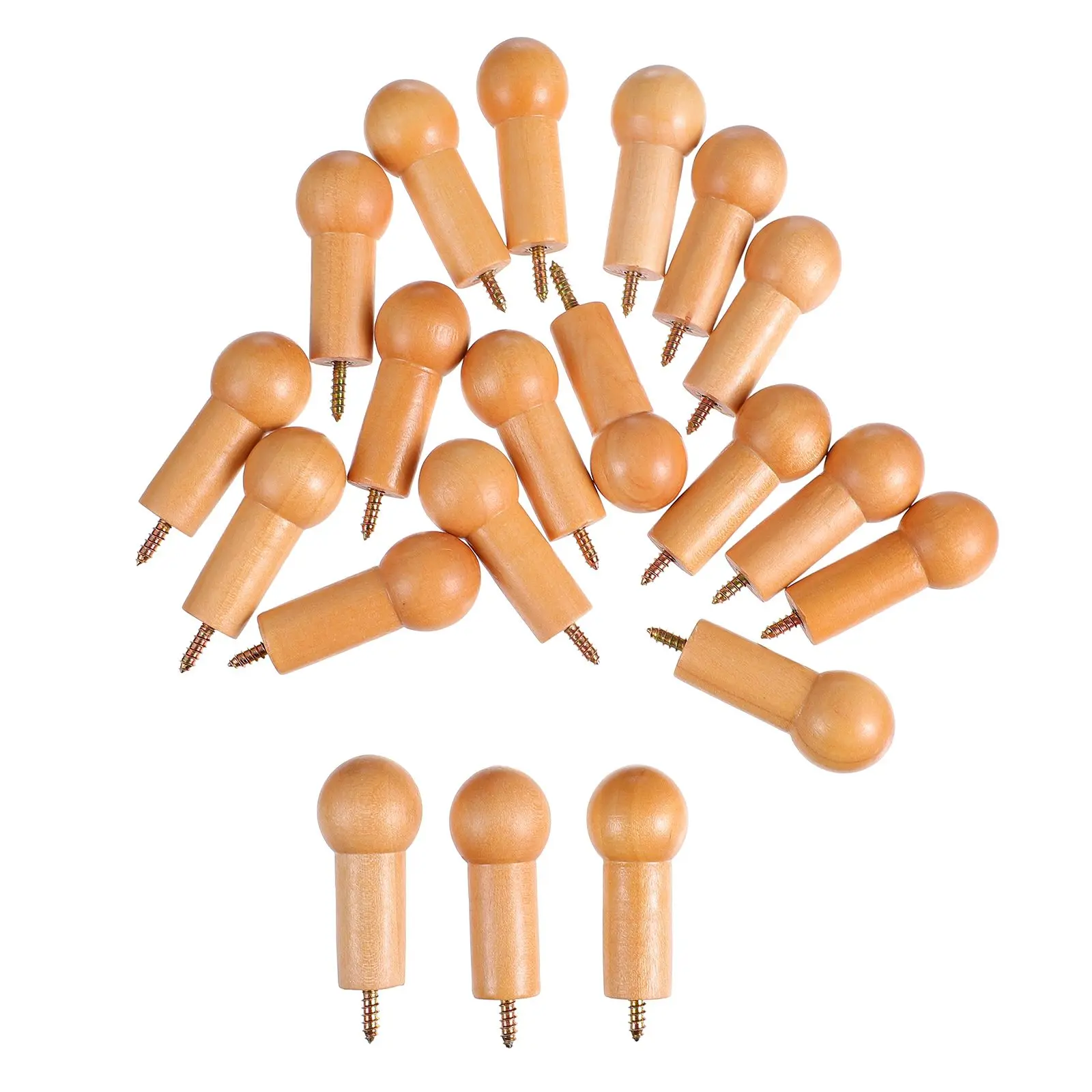 Wooden Round Hooks 20 Sets Storage Nail Home Alloy Hanger Clothes Hat Towel Long Lasting Safe Craftsmanship
Wooden Round Hooks 20 Sets Storage Nail Home Alloy Hanger Clothes Hat Towel Long Lasting Safe Craftsmanship