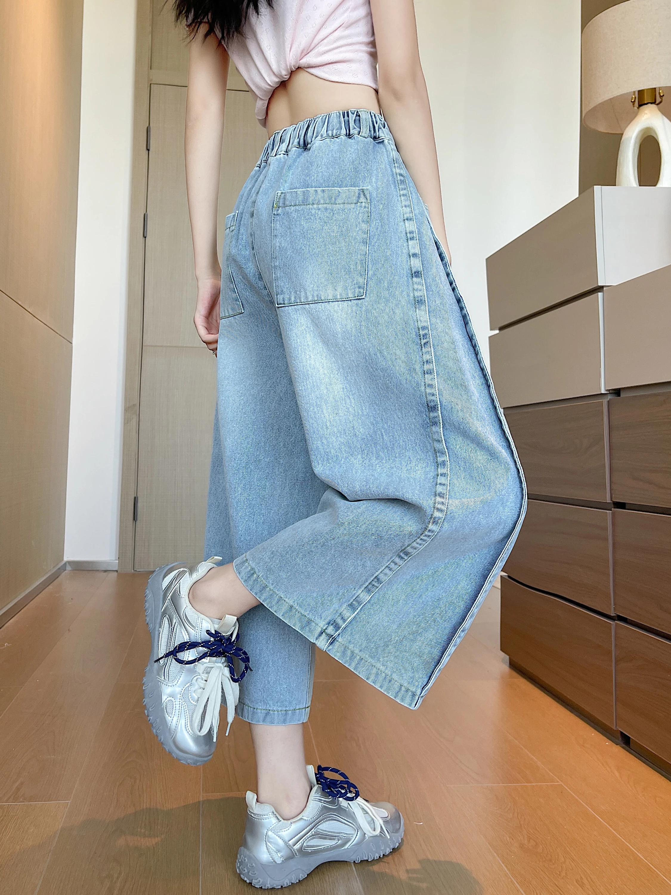 American Retro Wide Leg Jeans Women's Summer Elastic Waist Loose Slimming Versatile Straight Seven Pants Casual High Waist Po...
American Retro Wide Leg Jeans Women's Summer Elastic Waist Loose Slimming Versatile Straight Seven Pants Casual High Waist Po...