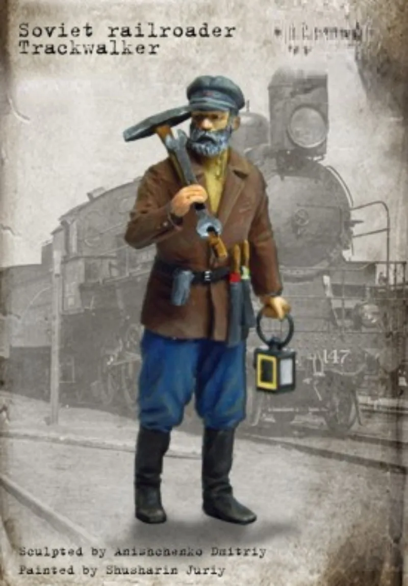 1/35 Resin Figure Model Kits Micro-Scene Layout Miniature Russian Railroader Trackwalker.1 Figure Unassambled Unpainted 598
1/35 Resin Figure Model Kits Micro-Scene Layout Miniature Russian Railroader Trackwalker.1 Figure Unassambled Unpainted 598