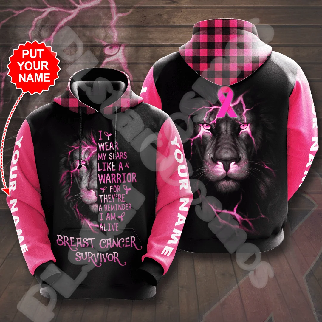 Custom Name Breast Cancer Fighter Pink Colorful Tattoo Retro Vintage 3DPrint Pullover Harajuku Casual Funny Hoodies Jacket A20
Custom Name Breast Cancer Fighter Pink Colorful Tattoo Retro Vintage 3DPrint Pullover Harajuku Casual Funny Hoodies Jacket A20