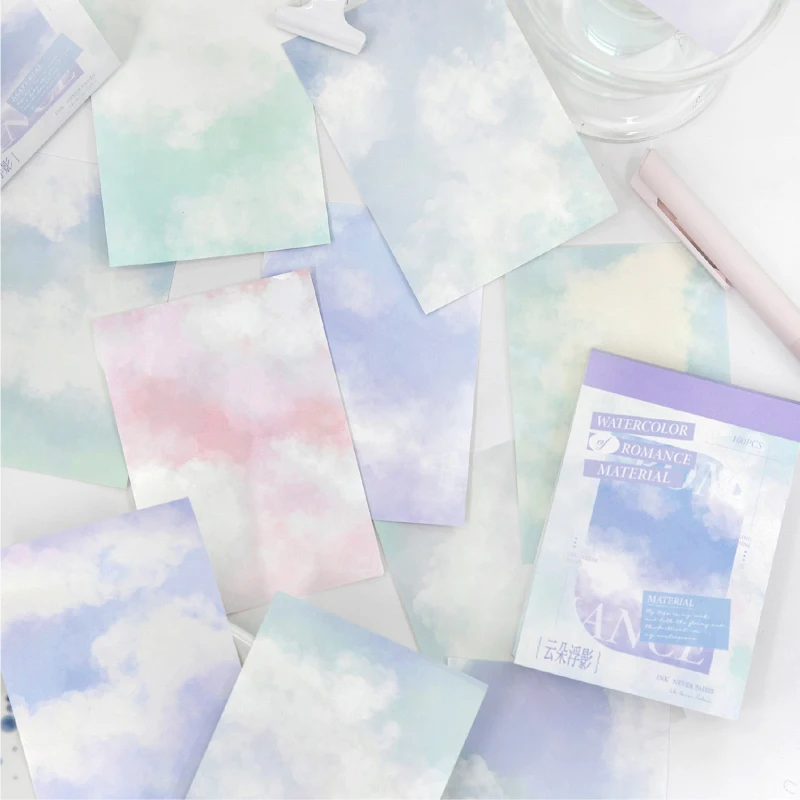 100sheet Romantic Watercolor Series Memo Pad Large Capacity Color Blending Theme Material Paper DIY Scrapbooking Collage Supplie
100sheet Romantic Watercolor Series Memo Pad Large Capacity Color Blending Theme Material Paper DIY Scrapbooking Collage Supplie