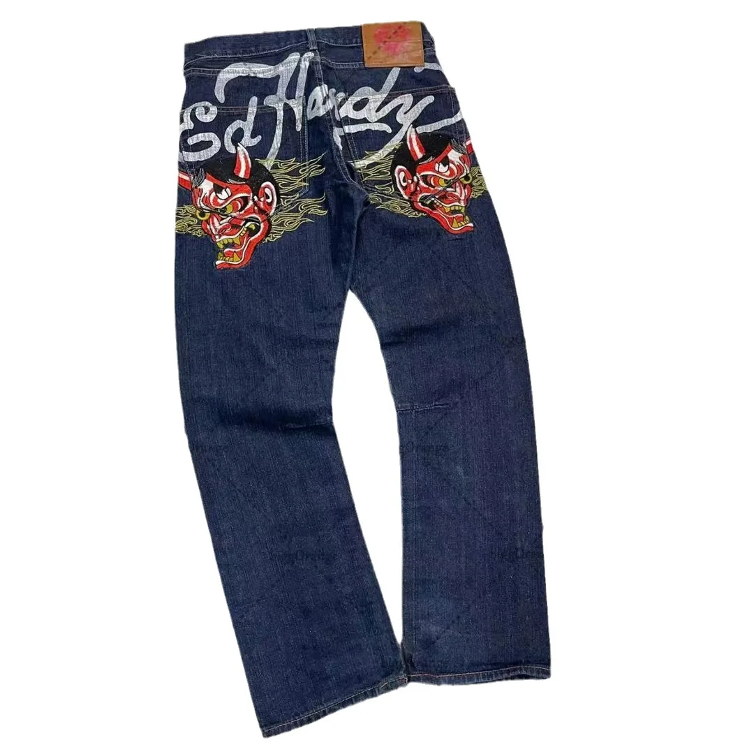 Creative Pattern Men's Jeans Harajuku Streetwear Denim Jeans Straight Leg Loose Wide Leg Denim Trousers Male Hip Hop Baggy Pants
Creative Pattern Men's Jeans Harajuku Streetwear Denim Jeans Straight Leg Loose Wide Leg Denim Trousers Male Hip Hop Baggy Pants
