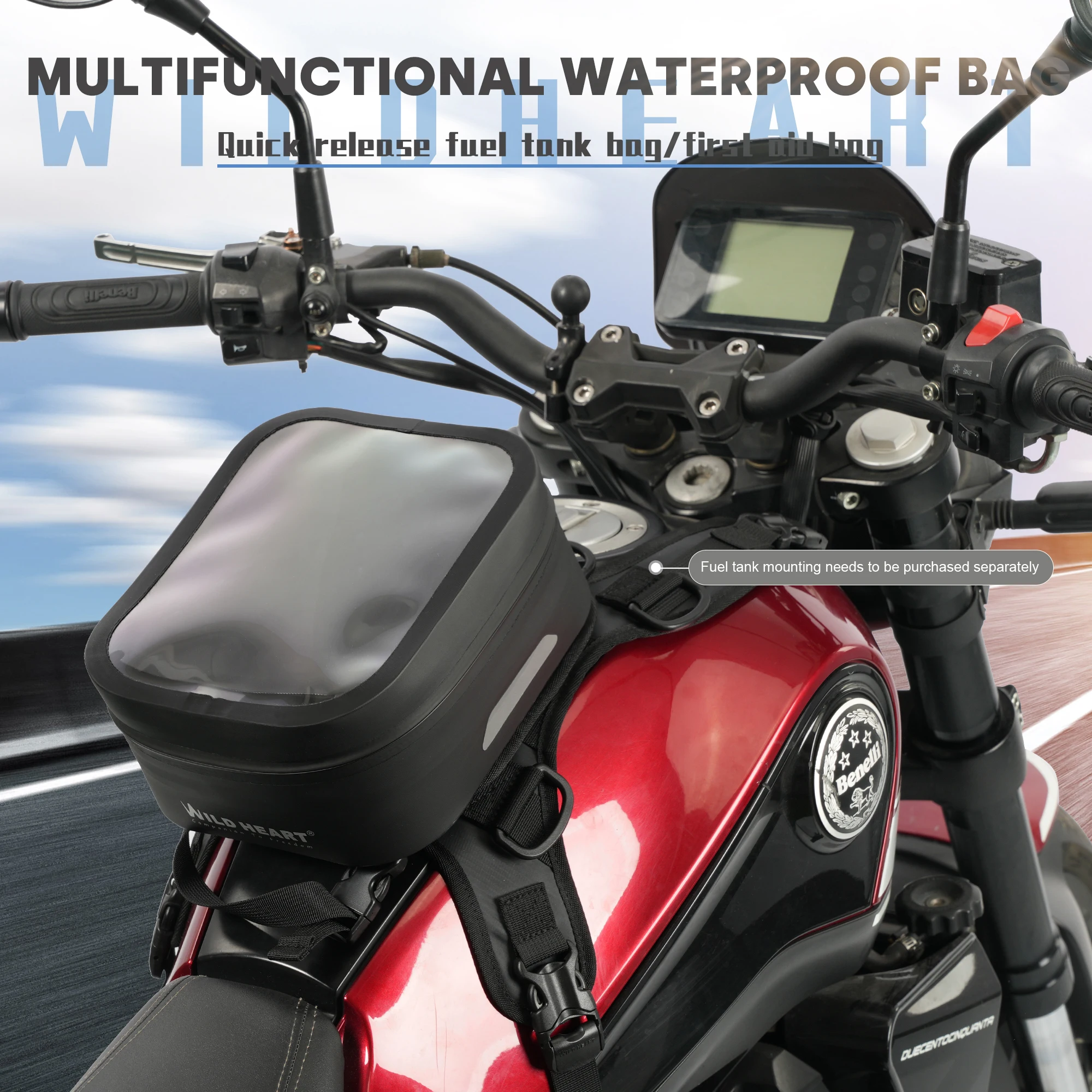 Многофункциональная подвесная сумка WILD HEART для мотоцикла, водонепроницаемая быстросъемная сумка для топливного бака, уличная сумка для первой помощи
Многофункциональная подвесная сумка WILD HEART для мотоцикла, водонепроницаемая быстросъемная сумка для топливного бака, уличная сумка для первой помощи