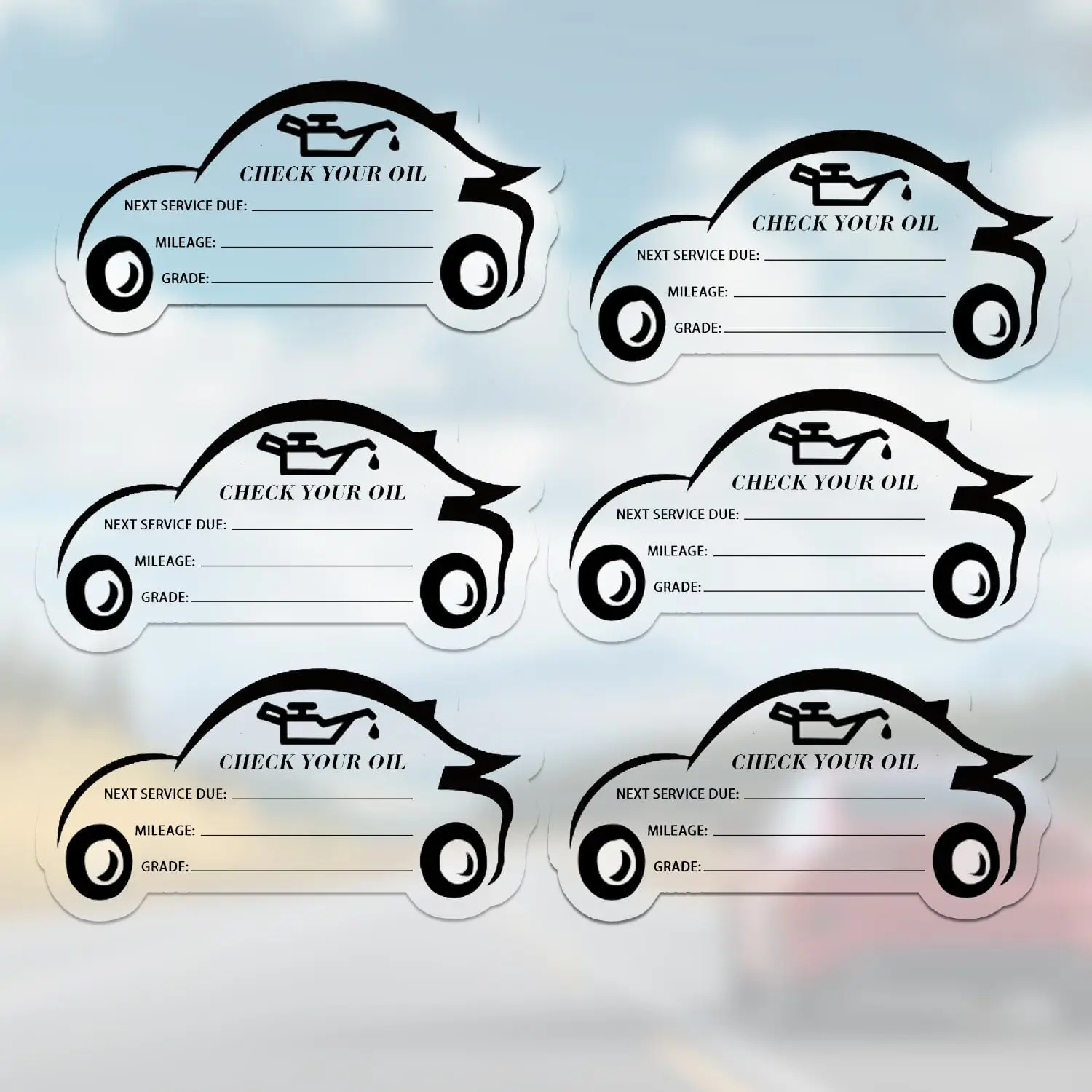 For Oil Change Sticker Static Cling, Clear Stickers 300 Pcs 4”x 2” Next Service Due Sticker for Windshield,
For Oil Change Sticker Static Cling, Clear Stickers 300 Pcs 4”x 2” Next Service Due Sticker for Windshield,
