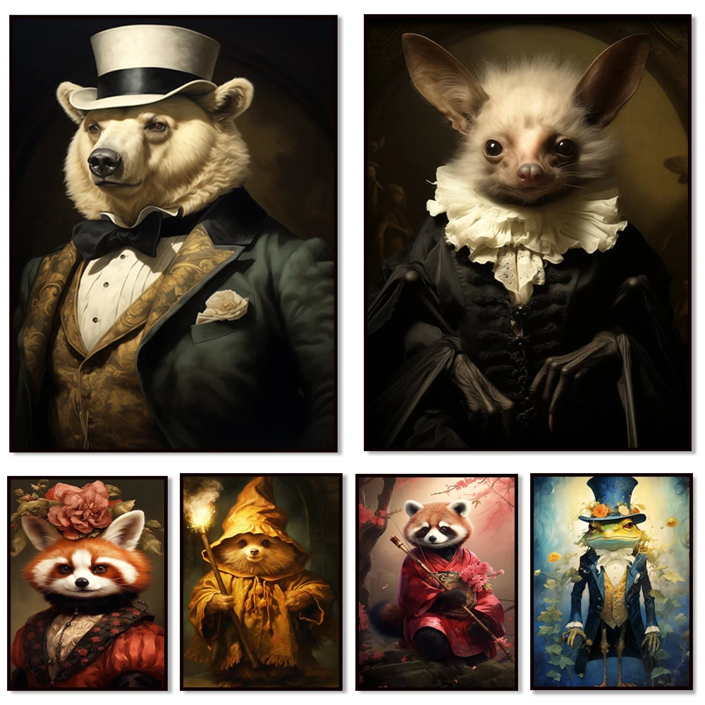 Victorian sheep, bison, cocker spaniel, deer, spaniel, red panda, frog, chipmunk, animal portrait, dark fantasy witchcraft poste
Victorian sheep, bison, cocker spaniel, deer, spaniel, red panda, frog, chipmunk, animal portrait, dark fantasy witchcraft poste