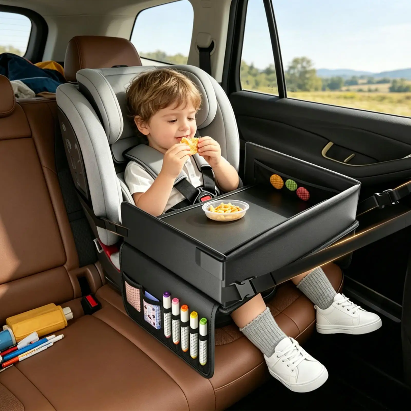 Car Seat Tray Children Travel Snack Table Child Safety Seat Dining Table For Kids Boys Girls Vacation Daily Commute Road Trips
Car Seat Tray Children Travel Snack Table Child Safety Seat Dining Table For Kids Boys Girls Vacation Daily Commute Road Trips
