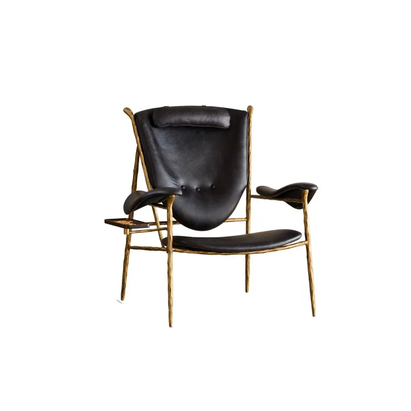 Medieval style forged high-end chieftain American style wabi style designer retro recliner leisure chair wrought iron single
Medieval style forged high-end chieftain American style wabi style designer retro recliner leisure chair wrought iron single