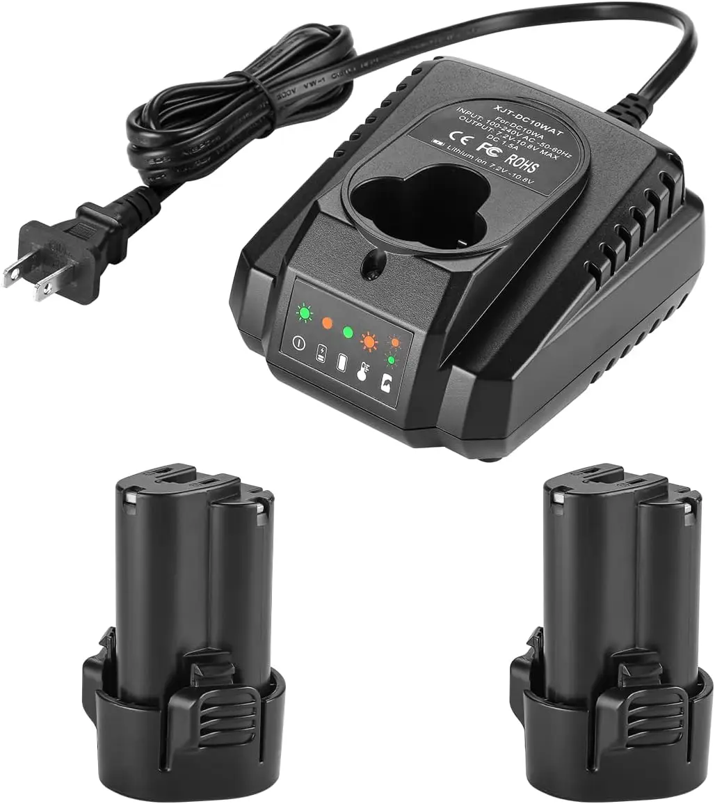 2Pack 3.6Ah 10.8V Li-Ion Battery for 10.8V Makita Battery BL1013 BL1014 194551-4 7.12/10.8V Makita Battery Charger
2Pack 3.6Ah 10.8V Li-Ion Battery for 10.8V Makita Battery BL1013 BL1014 194551-4 7.12/10.8V Makita Battery Charger