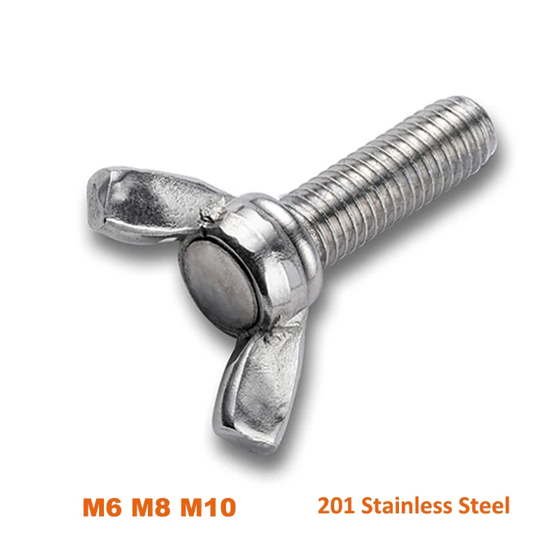 1pcs Wing Bolts Butterfly Screw M6 M8 DIN316 201 Stainless Steel Toolless Adjust Bolt Claw Hand Tighten Thumb Screw Fasteners
1pcs Wing Bolts Butterfly Screw M6 M8 DIN316 201 Stainless Steel Toolless Adjust Bolt Claw Hand Tighten Thumb Screw Fasteners