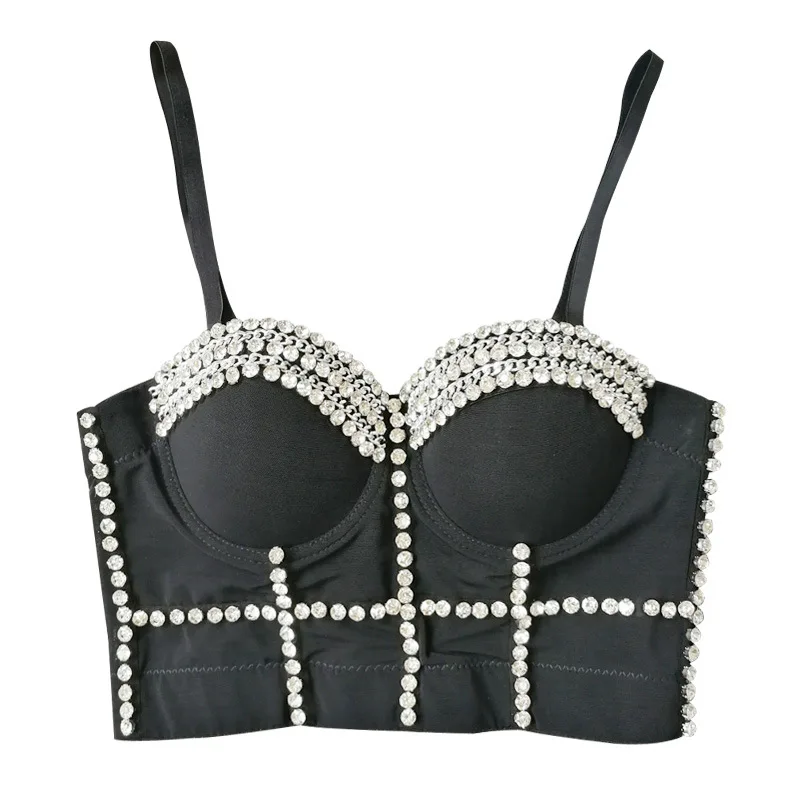 European and American Heavy Industry Beaded Rhinestone Shaping Corset for Women Street Dance AB Color Diamond Strapless Top
European and American Heavy Industry Beaded Rhinestone Shaping Corset for Women Street Dance AB Color Diamond Strapless Top