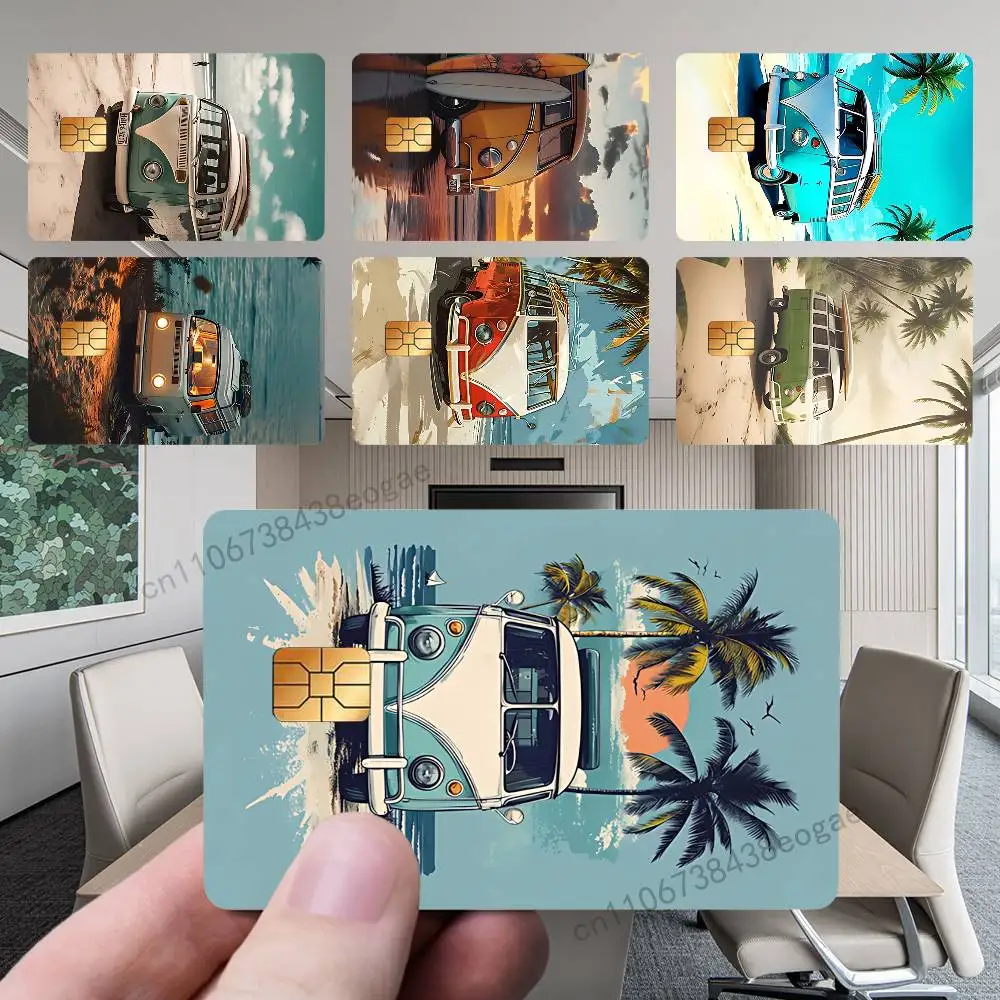 Combi Van Surf Car Decorative Credit Card Skin 4PCS Protection Card Stickers Creative Credit Debit Card Stickers
Combi Van Surf Car Decorative Credit Card Skin 4PCS Protection Card Stickers Creative Credit Debit Card Stickers