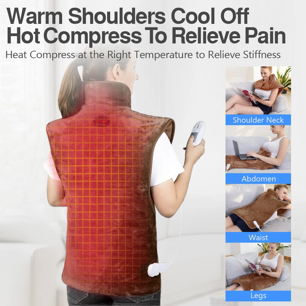 Electric Heating Pad Heating Pad Soft Neck Shoulder Bag Electric Auto Shut Off Warm Up Back Pain Relief 220V 120W EU Plug Winter
Electric Heating Pad Heating Pad Soft Neck Shoulder Bag Electric Auto Shut Off Warm Up Back Pain Relief 220V 120W EU Plug Winter