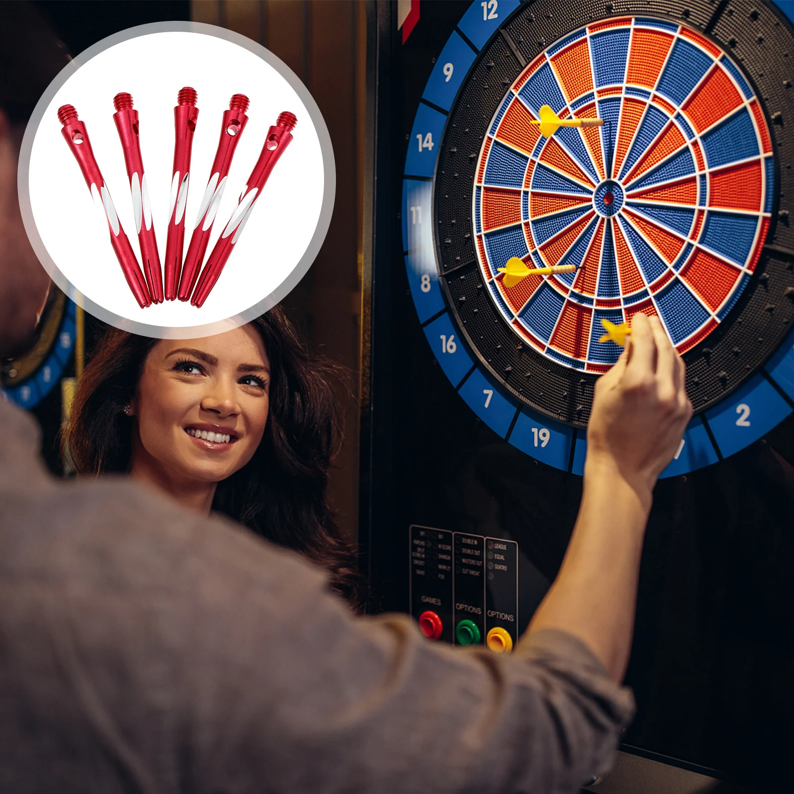 5Pcs Dart Shafts Aluminium Alloy Standard 2Ba Thread Non-Slip Knurled Surface Replacement Shaft Accessories for Steel Tips Game
5Pcs Dart Shafts Aluminium Alloy Standard 2Ba Thread Non-Slip Knurled Surface Replacement Shaft Accessories for Steel Tips Game