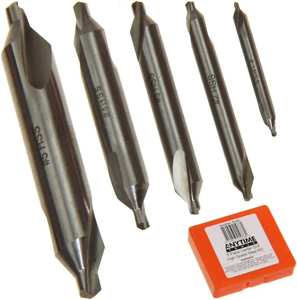 5 Center Drill Countersink Lathe Bit Mill Tooling Set
5 Center Drill Countersink Lathe Bit Mill Tooling Set