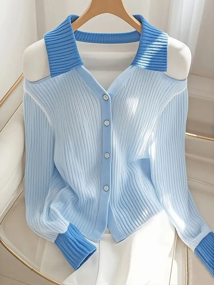 Off Shoulder Jumper Sueter Mujer Sweater Women Tops Pull Femme Elegant Knitted Shirts Korean Fashion Pullover Jersey Jacket
Off Shoulder Jumper Sueter Mujer Sweater Women Tops Pull Femme Elegant Knitted Shirts Korean Fashion Pullover Jersey Jacket