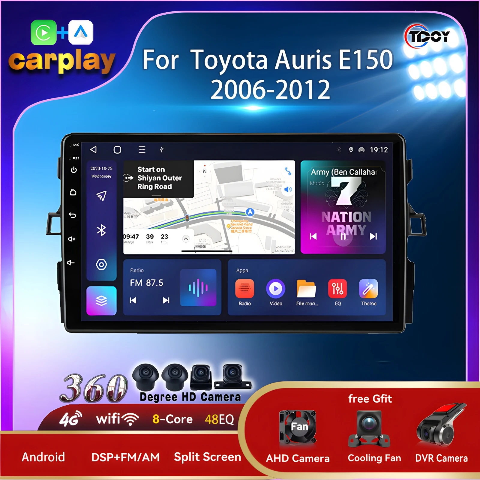 Car Radio For Toyota Auris E150 2006-2012 Autoradio Carplay Multimedia Automotive Car Video Android Auto Wireless Stereo Car
Car Radio For Toyota Auris E150 2006-2012 Autoradio Carplay Multimedia Automotive Car Video Android Auto Wireless Stereo Car