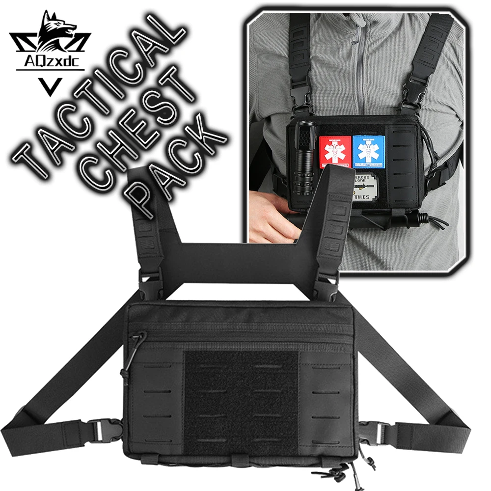 Tactical Chest Pack Pouch MOLLE Quick-Release Lightweight Waterproof Messenger Bag CS Airsoft Hunting Shooting Camping Equipment 
Tactical Chest Pack Pouch MOLLE Quick-Release Lightweight Waterproof Messenger Bag CS Airsoft Hunting Shooting Camping Equipment