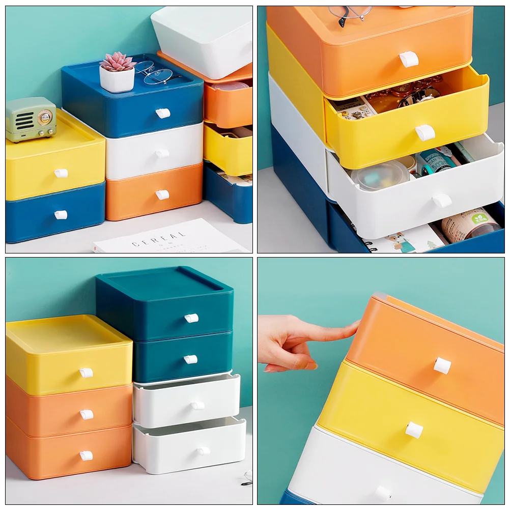 2pcs Plastic Drawer Storage Box Stackable Multi layer Desktop ganizer File Cabinet Colorful Smooth H Retro Style
2pcs Plastic Drawer Storage Box Stackable Multi layer Desktop ganizer File Cabinet Colorful Smooth H Retro Style