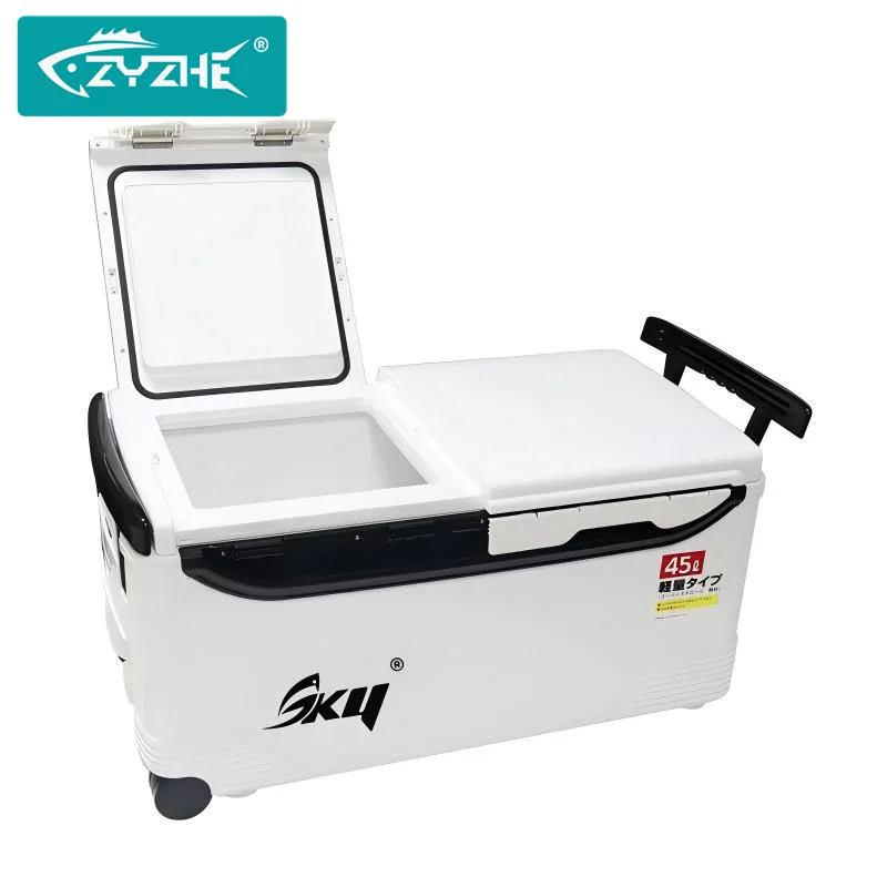 ZYZHE 45L Fishing Tackle Box Large Capacity Telescopic Drawbar Design with Wheel Keep Temperature Fishing Tackle Storage Case
ZYZHE 45L Fishing Tackle Box Large Capacity Telescopic Drawbar Design with Wheel Keep Temperature Fishing Tackle Storage Case