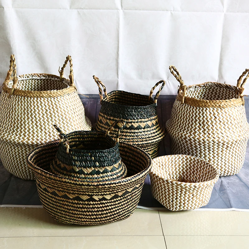 WHISM Bohemia Folding Storage Basket Bathroom Baby Laundry Basket Large Decorative Wicker Baskets Picnic Storage Basket for Toys
WHISM Bohemia Folding Storage Basket Bathroom Baby Laundry Basket Large Decorative Wicker Baskets Picnic Storage Basket for Toys