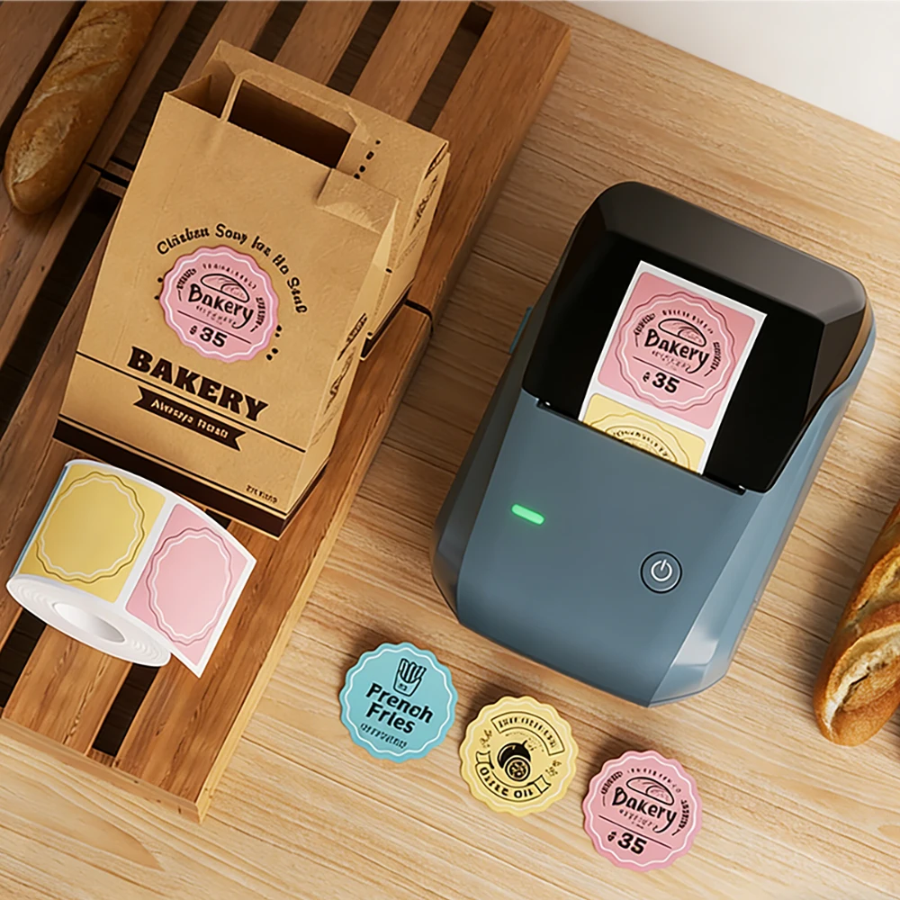 Niimbot B1 Thermal Printer Self-adhesive Food Stickers Bluetooth Label Maker Pocket Name Pirce Bacode Bussiness Labeling Machine
Niimbot B1 Thermal Printer Self-adhesive Food Stickers Bluetooth Label Maker Pocket Name Pirce Bacode Bussiness Labeling Machine