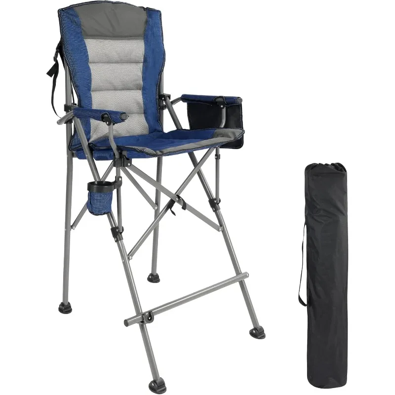 REDCAMP Oversized Tall Camping Chair for Adults, 330lbs Portable High Folding Directors Chair, Foldable Bar Height Stool with Si
REDCAMP Oversized Tall Camping Chair for Adults, 330lbs Portable High Folding Directors Chair, Foldable Bar Height Stool with Si