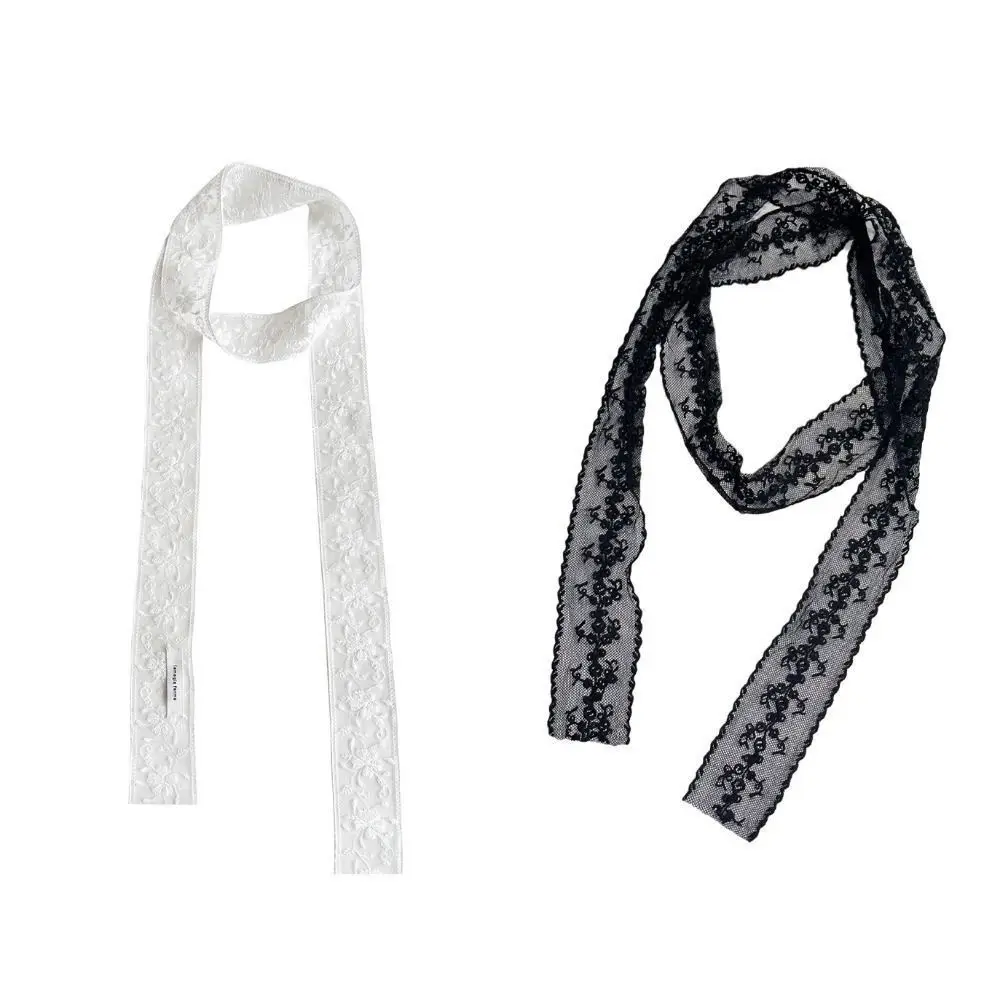 NEW Polyester Flower Lace Neck Strap Multi-function White Silk Scarf Black Long Ribbon Dressing Decoration
NEW Polyester Flower Lace Neck Strap Multi-function White Silk Scarf Black Long Ribbon Dressing Decoration