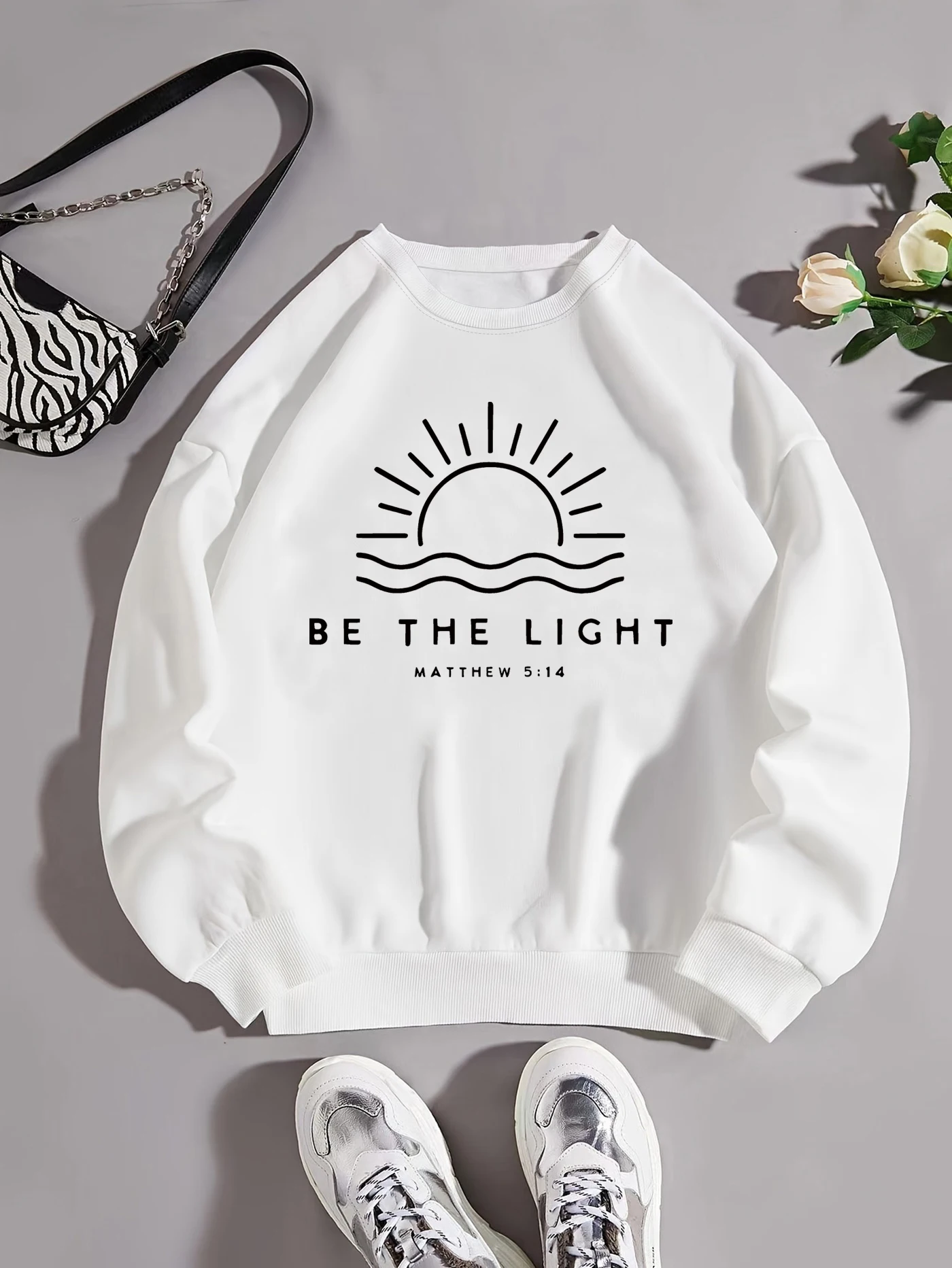 letter print sweatshirt, crew neck casual sweatshirt for winter & fall, women's clothing.
letter print sweatshirt, crew neck casual sweatshirt for winter & fall, women's clothing.