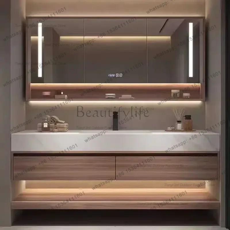 Bathroom Cabinet Rock Plate Seamless Ceramic Integrated Basin Storage Mirror Cabinet Bathroom Furniture
Bathroom Cabinet Rock Plate Seamless Ceramic Integrated Basin Storage Mirror Cabinet Bathroom Furniture