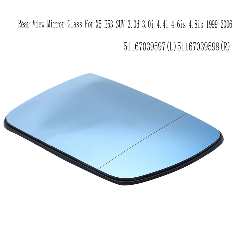 Высококачественное боковое зеркало с подогревом, стекло зеркала заднего вида для BMW X5 E53 SUV 3.0D 3.0I 4.4I 4 6Is 4.8Is 1999-2006 5116703 
Высококачественное боковое зеркало с подогревом, стекло зеркала заднего вида для BMW X5 E53 SUV 3.0D 3.0I 4.4I 4 6Is 4.8Is 1999-2006 5116703