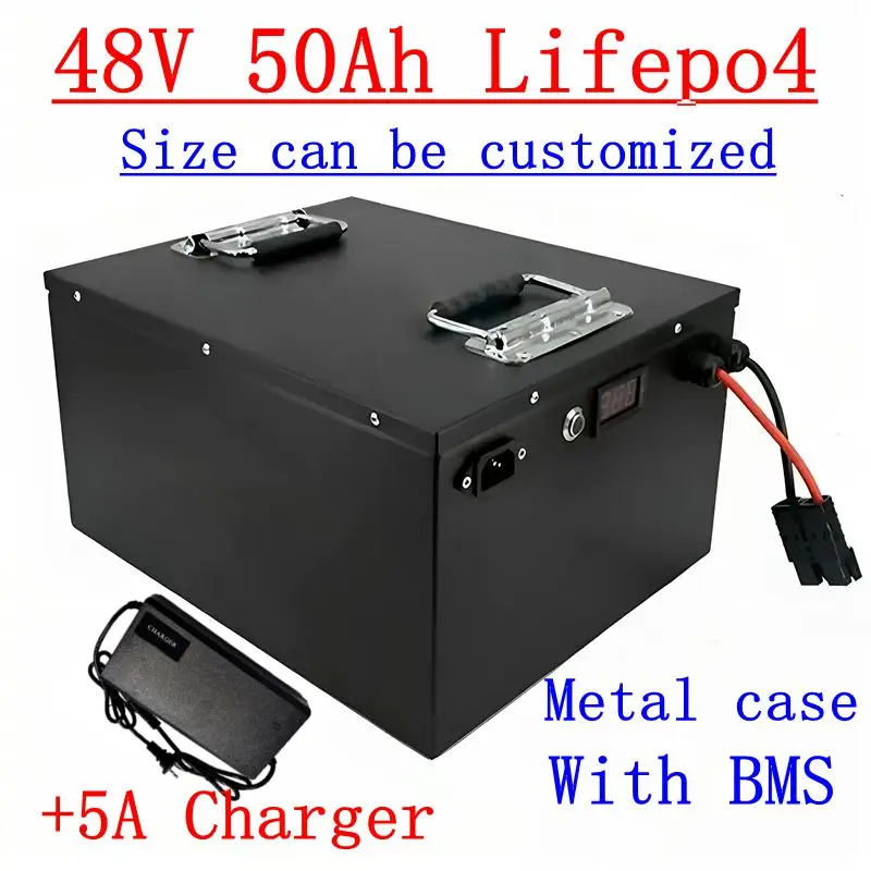 Metal Case Deep Cycle 48V 50Ah Lifepo4 Lithium Battery With Strong Bms For Golf Cart Solar Storage System Agv+5A Charger
Metal Case Deep Cycle 48V 50Ah Lifepo4 Lithium Battery With Strong Bms For Golf Cart Solar Storage System Agv+5A Charger