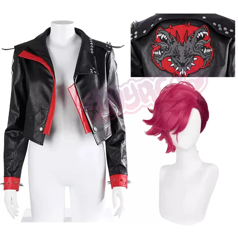 Game LOL Arcane Vi Cosplay Costume Wig Vi Leather Coat Outfit Halloween Christmas New Year Party Deguisement Customized
Game LOL Arcane Vi Cosplay Costume Wig Vi Leather Coat Outfit Halloween Christmas New Year Party Deguisement Customized