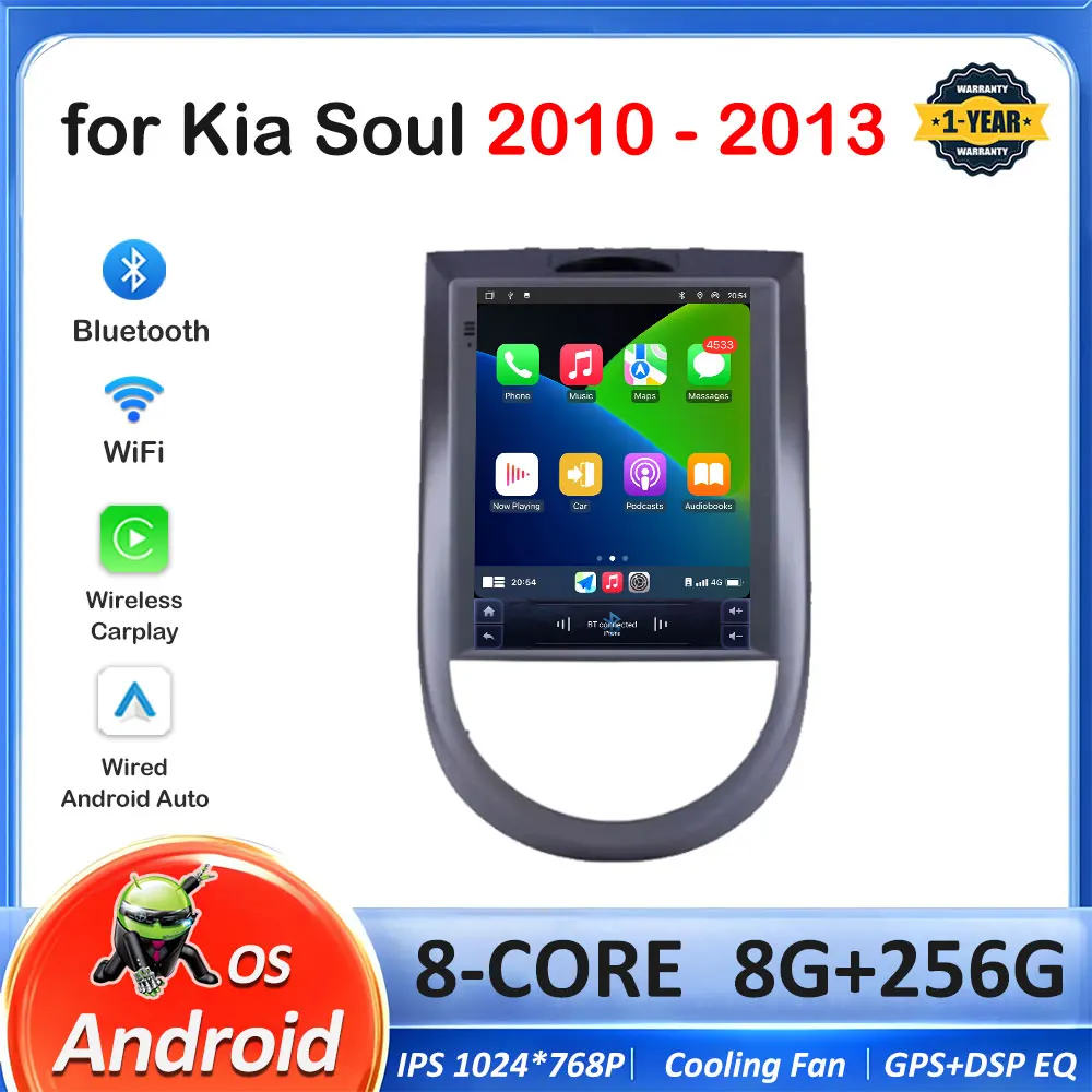 GPS Navigation Car Radio for Kia Soul 2010 2011 2012 - 2013 Video Player Android Intelligent System Wireless Carplay NO 2 din BT
GPS Navigation Car Radio for Kia Soul 2010 2011 2012 - 2013 Video Player Android Intelligent System Wireless Carplay NO 2 din BT