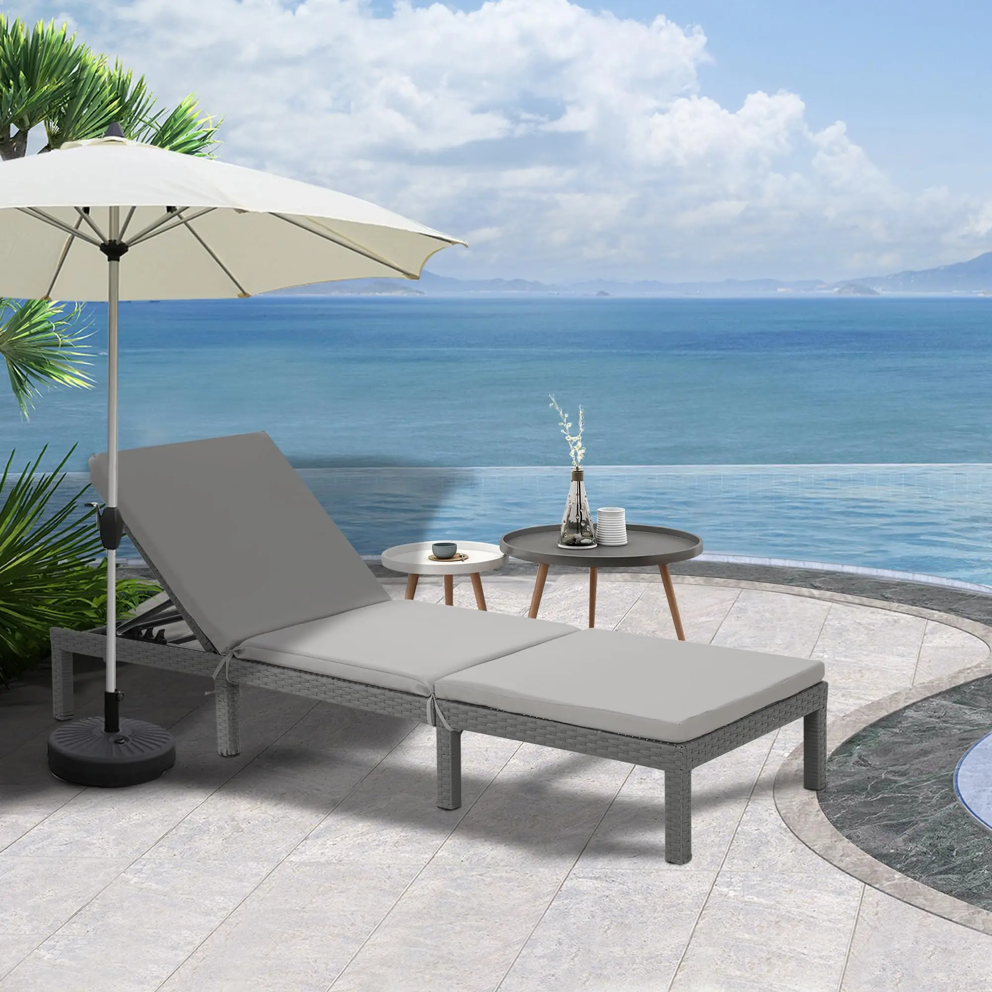 Modern Double Lounge Chair Outdoor Sofa Set Furniture Set Villa Lounge Chair Pool Sunbed Garden Sofa Bed Balcony Chair
Modern Double Lounge Chair Outdoor Sofa Set Furniture Set Villa Lounge Chair Pool Sunbed Garden Sofa Bed Balcony Chair