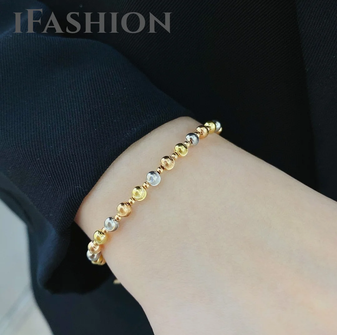 IFASHION Real 18K Gold Tricolor Cat's Eye Bracelet Necklace Pure AU750 For Women Weddings Fine Jewelry Gift
IFASHION Real 18K Gold Tricolor Cat's Eye Bracelet Necklace Pure AU750 For Women Weddings Fine Jewelry Gift