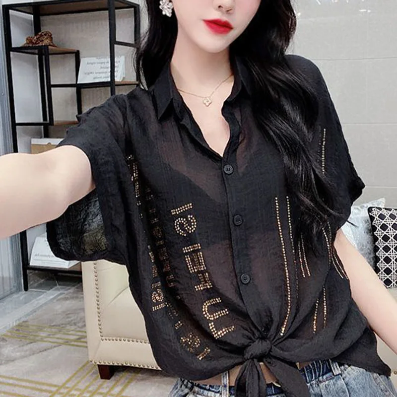 Western Style Printed Thin Short Sleeve Shirt Summer Casual Loose High Street Cool Tops Temperament Fashion Clothes for Women
Western Style Printed Thin Short Sleeve Shirt Summer Casual Loose High Street Cool Tops Temperament Fashion Clothes for Women